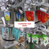 Machine automatique de remplissage et de bouchage de poches souples pour jus, boissons et détergents liquides