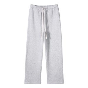 Pantalones Rectos Nuevos de Otoño/Invierno, 350g, Color Sólido, con Forro de <span class=keywords><strong>Terciopelo</strong></span>, Pantalones Casuales Holgados de Algodón para <span class=keywords><strong>Hombre</strong></span> y Mujer, Marca <span class=keywords><strong>Americana</strong></span> - Product Image 4