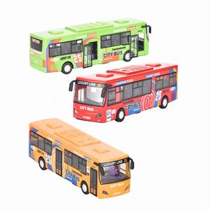 Modèle réduit de <span class=keywords><strong>bus</strong></span> urbain en alliage avec son simulé, échelle 1/32, <span class=keywords><strong>bus</strong></span> touristique, modèle miniature en métal, jouets de <span class=keywords><strong>bus</strong></span> à tirer en arrière pour enfants - Product Image 6
