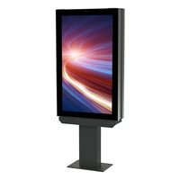 Affichage LED d'affiche publicitaire sur trottoir, étanche, en aluminium, à faire soi-même, nouveau modèle 2023, affichage LCD extérieur