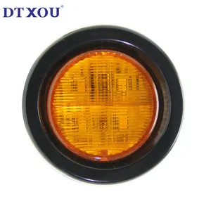 2 inch 2.5 inch round LED tail lights for truck trailers
