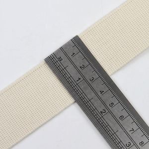 Factory Wholesale 100% Cotton Natural Color <b>Webbing</b> Bag Strap Cotton Binding Thick Cotton <b>Webbing</b> for Garment Cloths Accessories - Product Image 6