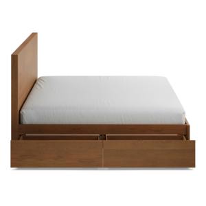 <span class=keywords><strong>Lit</strong></span> plateforme avec rangement en bois de style scandinave, taille king, avec 4 tiroirs à fermeture douce, vente en gros - Product Image 6
