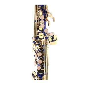 SEASOND <span class=keywords><strong>sassofono</strong></span> Soprano <span class=keywords><strong>blu</strong></span> di alta qualità JYSS101DBLL Tone BB OEM personalizzabile - Product Image 3