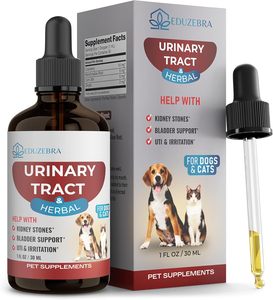 Gotas de Apoyo para la Salud del Tracto Urinario para Perros y Gatos con Extracto de Arándano Rojo que Promueve la Salud de la Vejiga, los Riñones y el Sistema Digestivo - Product Image 1