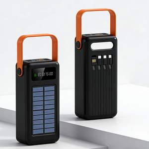 Caricabatterie Portatile 30000mAh Power Bank Solare per Telefoni Cellulari Doppia USB Grado <span class=keywords><strong>A</strong></span> <span class=keywords><strong>Powerbank</strong></span> Solare Ricarica Rapida 50000mAh - Product Image 4