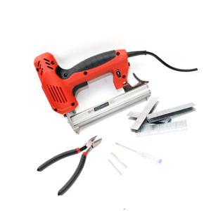 Clavadora <span class=keywords><strong>Grapadora</strong></span> Eléctrica Portátil 2 en 1 XJP F30 para Bricolaje y Muebles de Madera, Alimentada por Batería para <span class=keywords><strong>Clavos</strong></span> de Acabado y Estructura - Product Image 3