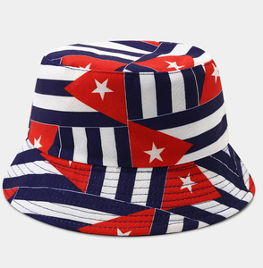 Chapeau Bob Drapeau <span class=keywords><strong>de</strong></span> <span class=keywords><strong>Cuba</strong></span> Entièrement Imprimé Symbole National Personnalisé Casquette <span class=keywords><strong>de</strong></span> Pêcheur Chapeau <span class=keywords><strong>de</strong></span> Pêcheur d'Extérieur <span class=keywords><strong>pour</strong></span> Femmes et Hommes - Product Image 1
