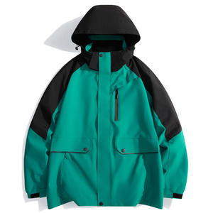 Veste <span class=keywords><strong>d</strong></span>'extérieur unisexe imperméable coupe-vent pour hommes et femmes, groupe <span class=keywords><strong>d</strong></span>'achat, longue fermeture éclair hydrofuge - Product Image 4