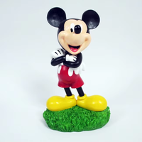 Statuette de dessin animé 3D en résine classique, souris amoureuses souriantes, décoration de jardin extérieur, figurines sur pied, faites à la main sur mesure