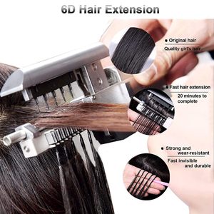 Extensioni <span class=keywords><strong>per</strong></span> <span class=keywords><strong>capelli</strong></span> 6D con nastro adesivo, 12/28 pollici, bionde, liscie naturali, in <span class=keywords><strong>capelli</strong></span> umani, permanentabili e tinturevoli, senza tracce, 10 pezzi/confezione - Product Image 2