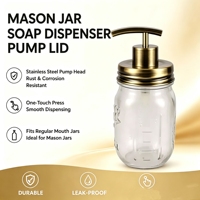 Pompe à lotion en acier inoxydable de qualité supérieure, résistante à la rouille et à la corrosion, pompe de remplacement pour distributeur de savon en acier inoxydable vintage à barre en T