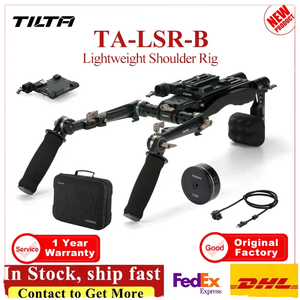 <span class=keywords><strong>TILTA</strong></span> TA-LSR-B <span class=keywords><strong>Rig</strong></span> d'épaule léger noir compatible avec les caméras BMPCC, avec plaque de base unique Manfrotto / ARCA - Product Image 2