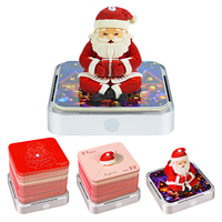Calendrier 3D 2027, bloc-notes, calendrier de bureau Père Noël, bloc-notes détachable, bloc-notes adhésif, notes autocollantes pour le bureau, cadeau, art papier avec lumière