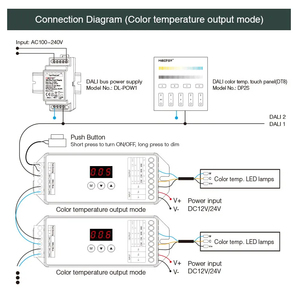 Controlador LED inteligente MIBOXER Dali 5 en 1 DT8 de un solo color/CCT/RGB/RGBW/RGB + CCT para lámparas Led - Product Image 6