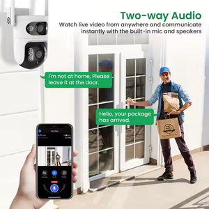 Nouvelle Caméra Mini YIIOT 2025 pour la Maison, Double Objectif, Sans Fil, Projecteur PTZ, Caméra Numérique Extérieure Étanche - Product Image 4