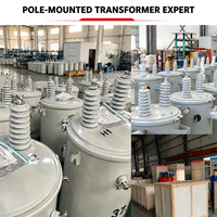 Transformador Monofásico Sumergido en Aceite de 50kVA, 85kVA, 100kVA para Montaje en Poste, Reductor de Tensión para Líneas Eléctricas Aéreas (Venta al por Mayor)