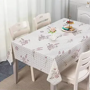 Nappe en PVC de mariage en vinyle en plastique à motif floral Offre Spéciale