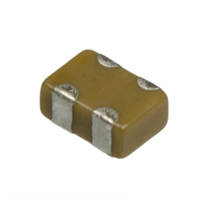 Condensateur original à montage en surface 1uF CAP ARRAY 1UF 16V X5R 0504 GNM1M2R61C105ME18D - Product Image 1