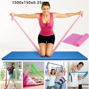 Kit Pilates con Palla da Yoga da 25 cm e Fasce Elastiche a 5 Livelli <span class=keywords><strong>per</strong></span> <span class=keywords><strong>Glutei</strong></span> e Core, Attrezzatura Fitness da Viaggio <span class=keywords><strong>per</strong></span> Allenamento a Casa - Product Image 4