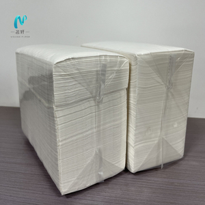 Khăn ăn Nhà sản xuất tùy chỉnh màu trắng nhà hàng ăn tối khăn ăn vuông serviettes với logo in ăn tối Khăn ăn 38*42 1/4 & 1/8 lần - Product Image 1