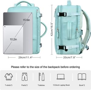 Unisex Oxford Travel Business Lightweight Multipurpose Rucksack Carry-on College Bag Custom <b>Slim</b> Laptop Backpack with USB - Product Image 3