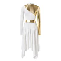 Ensemble de vêtements de danse contemporaine pour femmes, costume de scène, tenue de performance, vêtements de danse liturgique pour l'église