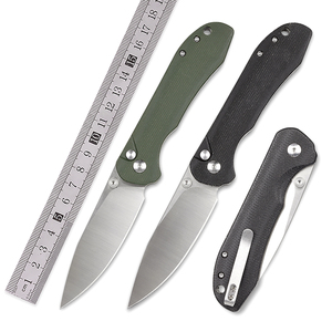 Couteau de poche pliant en Micarta, <span class=keywords><strong>acier</strong></span> <span class=keywords><strong>14C28N</strong></span>, couteau tactique de survie EDC multi-usage avec clip, outils de plein air - Product Image 6