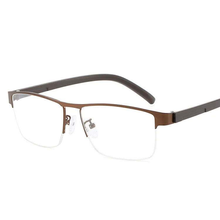 SHINELOT G7006 नई पुरुषों की ऑप्टिकल फ्रेम चश्मा अर्द्ध फ्रेम चश्मा ब्रांड चश्मा Tr90 सामग्री Yiwu चश्मा