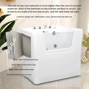 Heber Emma eco-friendly Pet Spa vasca da bagno piscina <span class=keywords><strong>per</strong></span> cani e <span class=keywords><strong>gatti</strong></span> di medie e grandi dimensioni cane e gatto SPA macchina <span class=keywords><strong>per</strong></span> uso negozio di animali - Product Image 3