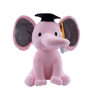 Kawaii peluche <span class=keywords><strong>elefante</strong></span> <span class=keywords><strong>di</strong></span> laurea peluche cuscino <span class=keywords><strong>di</strong></span> peluche <span class=keywords><strong>elefante</strong></span> imbottito <span class=keywords><strong>elefante</strong></span> rosa - Product Image 1