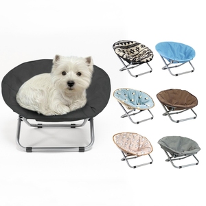 Nuevo diseño redondo plegable elevado mascotas perros gatos viaje uso interior mecedora cama - Product Image 1