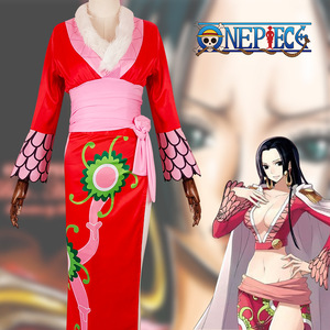 Star's Edge One Piece Empress Hancock Cosplay Dress with Fur Collar Anime Costume Full Set - Product Image 5