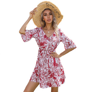 Женское Повседневное платье с коротким рукавом - Product Image 5