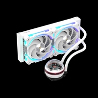 Refroidisseur de processeur à refroidissement par eau ARGB 240/360 pour boîtier d'ordinateur avec dissipateur thermique en aluminium, roulement à fluide, prise en charge ARGB 3 broches