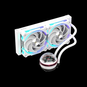 Refroidisseur de processeur à refroidissement par eau ARGB 240/360 pour boîtier d'ordinateur avec dissipateur thermique en aluminium, roulement à fluide, prise en charge ARGB 3 broches - Product Image 4