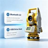 Alat Survei Profesional SOUTH NTS-332R10 Total Station Akurasi 2' 1000m Non Prisma 5000m Jangkauan Jauh EDM untuk Survei Tanah