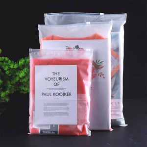 Paquet de fermeture à glissière givrée refermable imperméable à l'eau imprimé personnalisé léger sac à fermeture éclair pour l'emballage de vêtements - Product Image 5