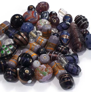 FANCY <b>BEADS</b> <b>Murano</b> <b>Glass</b> Round/Oval Lampwork Crystal <b>Beads</b> for Jewelry Making Bulk Loose Custom Color Box - Product Image 3