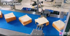 Wanlisonic Automatic <strong>Ultrasonic</strong> Sandwich <strong>Cutting</strong> <strong>Machine</strong> For Sandwich Production Line - Product Image 4