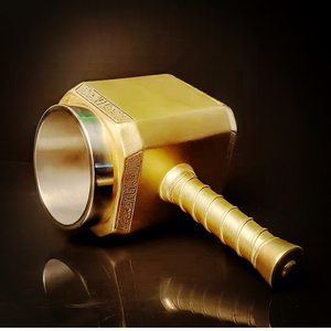Marteau de Thor en acier inoxydable 3D <span class=keywords><strong>Avengers</strong></span> Quake, écologique, 450 ml, design rétro, <span class=keywords><strong>mug</strong></span> à bière pour fête - Product Image 4