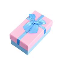 Caja de Navidad de Cartón de Alta Gama con Impresión Personalizada, Exquisita Caja de Regalo con Lazo para Sets de Regalo Navideños