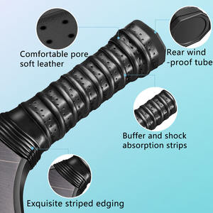 Raket Pickleball Serat Karbon <span class=keywords><strong>Pro</strong></span> Kevlar 16MM Thermoformed Gen Lima Gagang Memanjang Pelindung Tepi TPU Kontrol Putaran Sentuhan Halus - Product Image 3