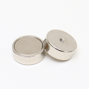 סיטונאי מחיר טוב דרך חור Neodymium מגנט שטוח רדוד NdFeb או פרית סיר מגנט עם הרכבה חור - Product Image 6