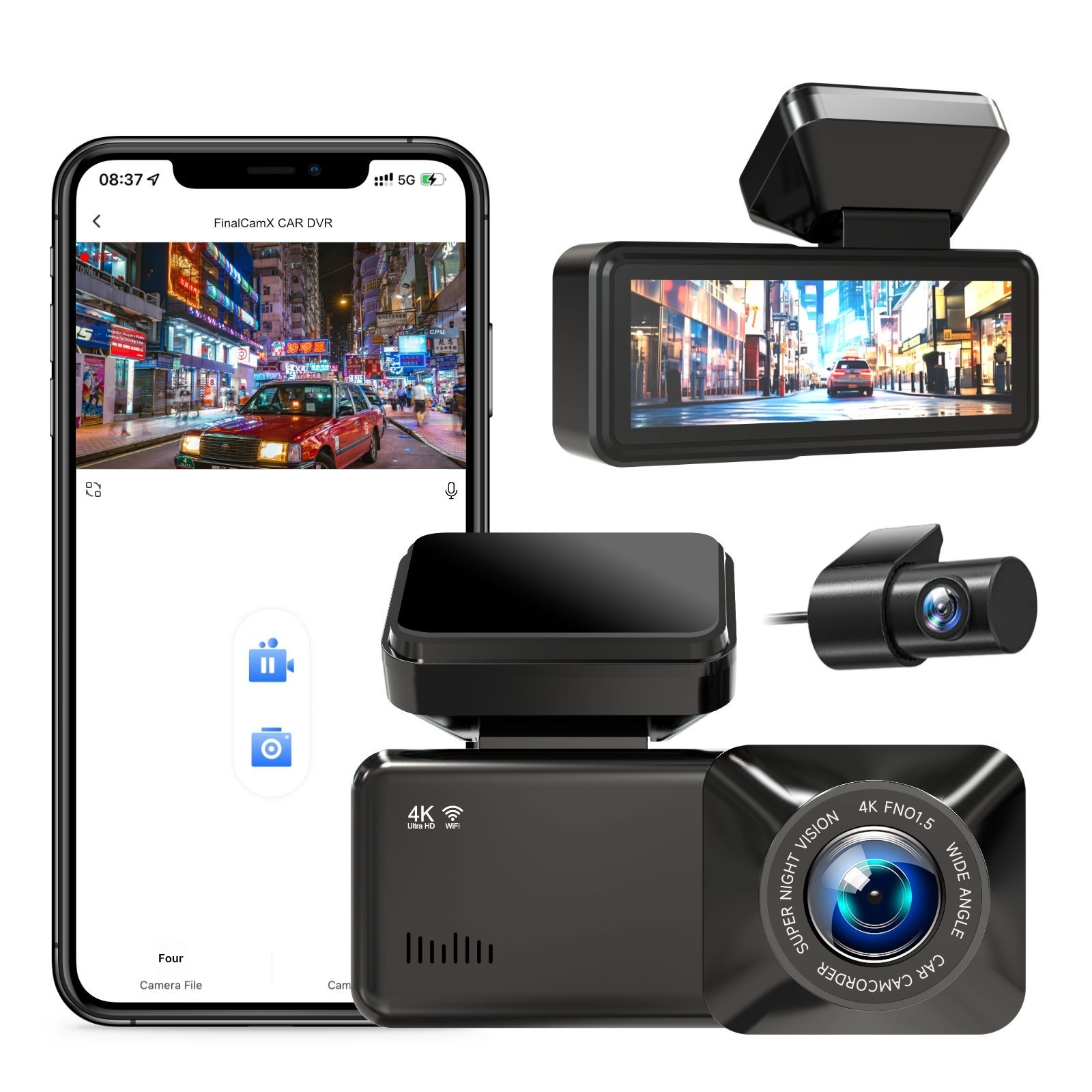 <strong>2026</strong> for Cross-Border 4K HD Wi-Fi GPS for Positioning Motion Detection Loop Recording 3.0-inch LCD Screen Car <strong>DVR</strong> Dash