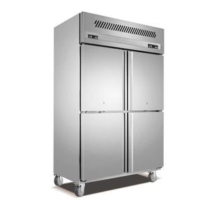 Équipement de réfrigération pour cuisine, armoire verticale en acier inoxydable, réfrigérateur ventilé, refroidisseur, congélateur - Product Image 1