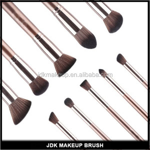 <span class=keywords><strong>Amazon</strong></span> vente chaude 9 pcs café couleur cosmétique kabuki visage yeux brosse ensemble avec sac à cordon - Product Image 4