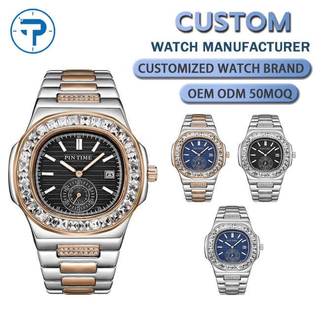 Luxury Square Sport Fashion Men's Wristwatch 40mm Dial Luminous Waterproof Date Quartz Movement Stainless Steel Band Alloy Case