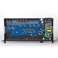Processeur de sonorisation FIR DSP LA-204 2 entrées 4 sorties, 500 MHz, double cœur, 32 bits, 768 kHz ADC, PEQ, DEQ, GEQ, USB, LAN, contrôle PC