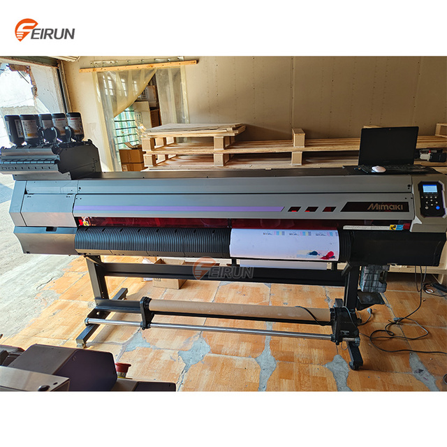 UJV100-160 UV LED Printer 1600mm Roll-to-Roll Automatic Inkjet Printing Machine for Flex 1 Year Warranty
